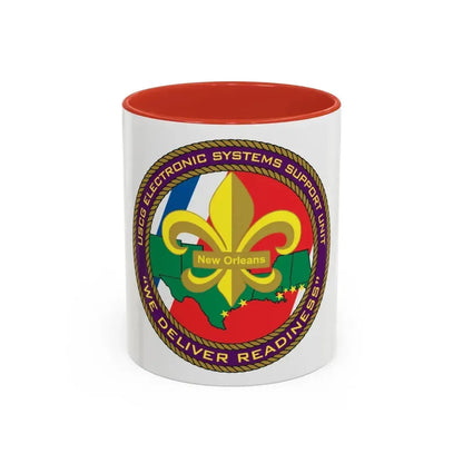 CG ESU New Orleans (U.S. Coast Guard) Accent Coffee Mug 11oz Red - Go Mug Yourself