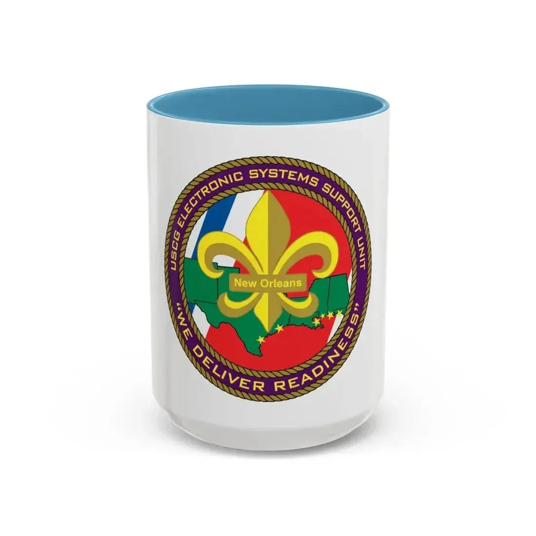 CG ESU New Orleans (U.S. Coast Guard) Accent Coffee Mug 15oz Light Blue - Go Mug Yourself