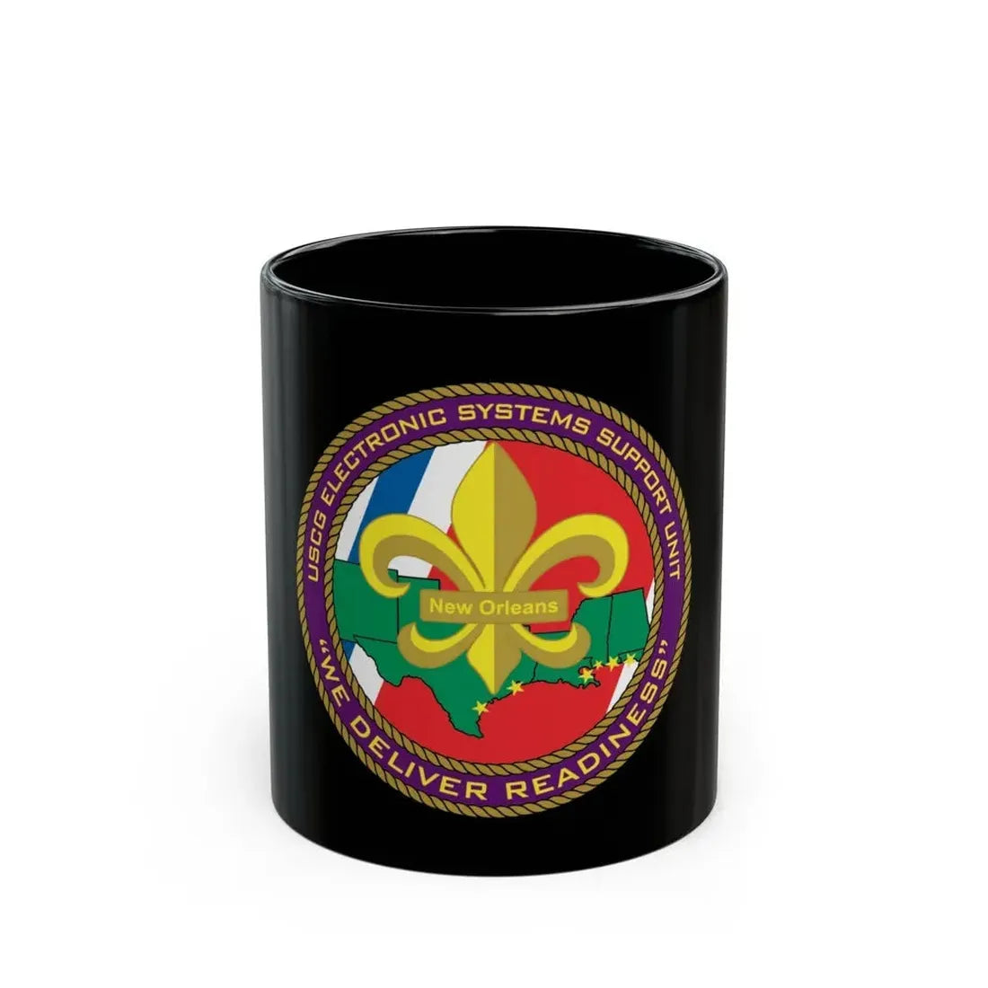 CG ESU New Orleans (U.S. Coast Guard) Black Coffee Mug 11oz - Go Mug Yourself