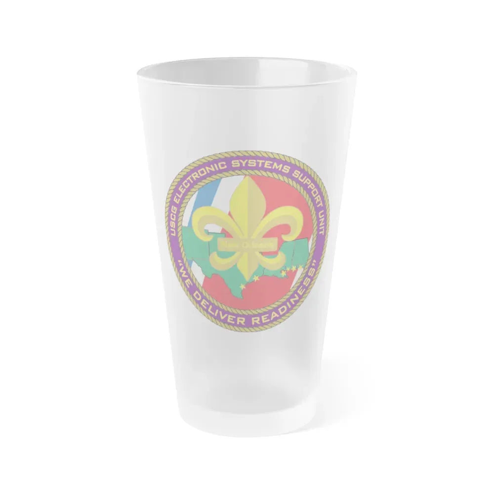 CG ESU New Orleans (U.S. Coast Guard) Frosted Pint Glass 16oz Default Title - Go Mug Yourself