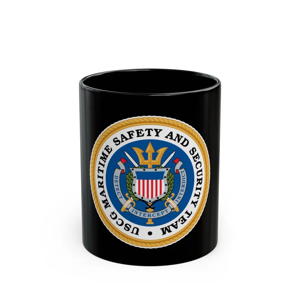 CG Maritime Safety & Security Team (U.S. Coast Guard) Black Coffee Mug-11oz-Go Mug Yourself