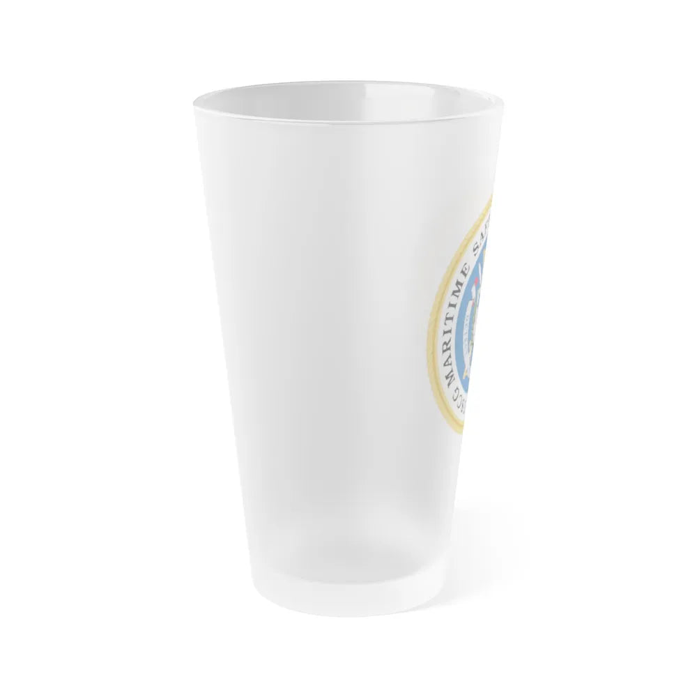 CG Maritime Safety & Security Team (U.S. Coast Guard) Frosted Pint Glass 16oz-Go Mug Yourself