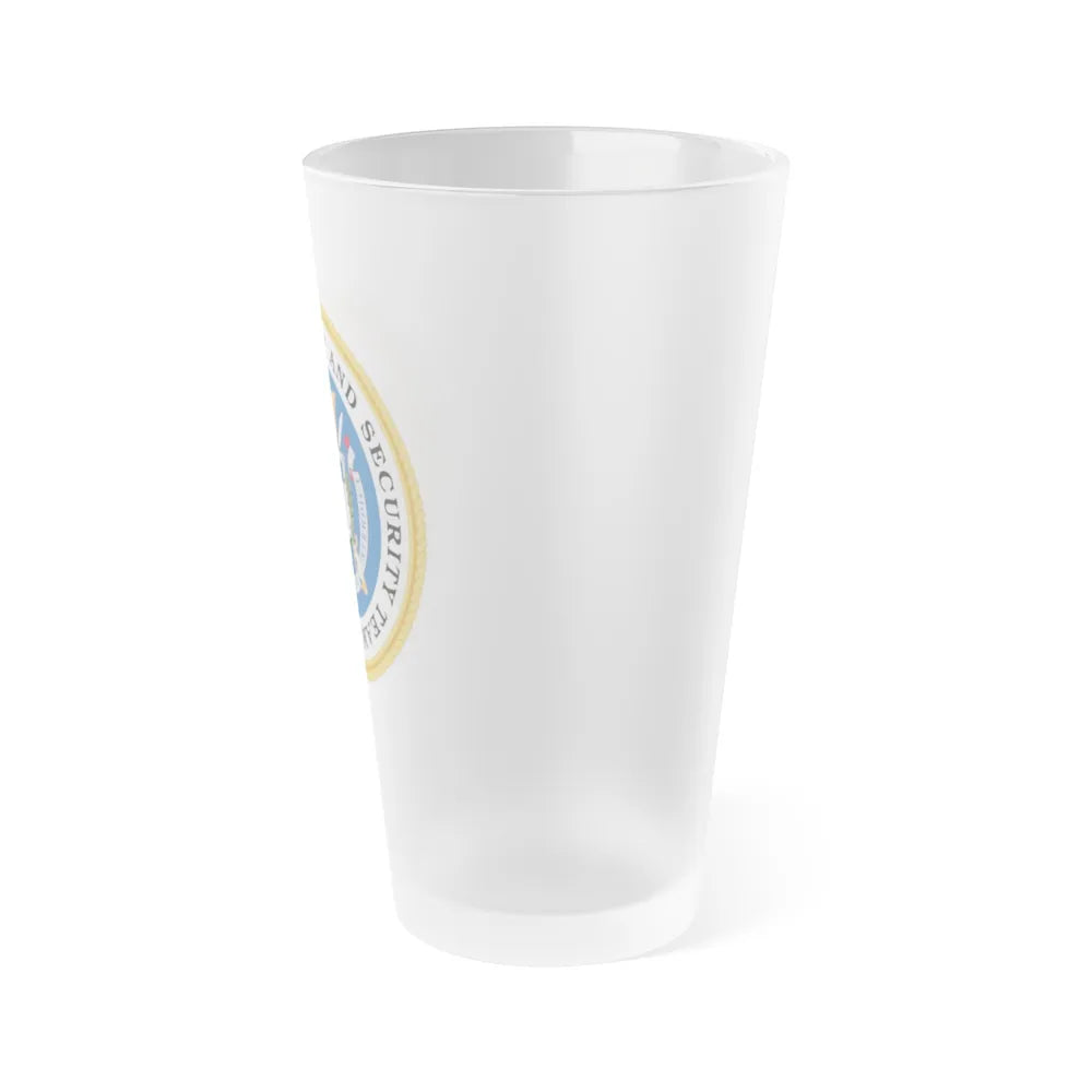 CG Maritime Safety & Security Team (U.S. Coast Guard) Frosted Pint Glass 16oz-Go Mug Yourself