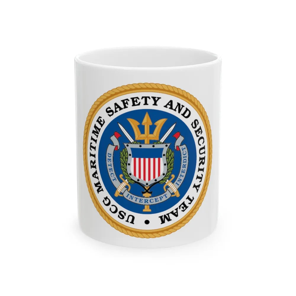 CG Maritime Safety & Security Team (U.S. Coast Guard) White Coffee Mug-11oz-Go Mug Yourself