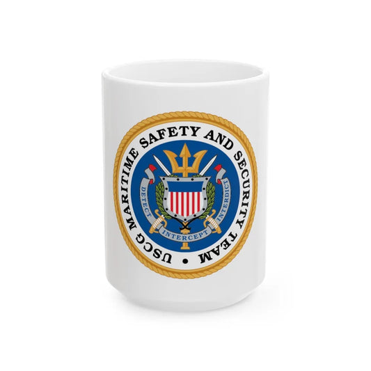 CG Maritime Safety & Security Team (U.S. Coast Guard) White Coffee Mug-15oz-Go Mug Yourself