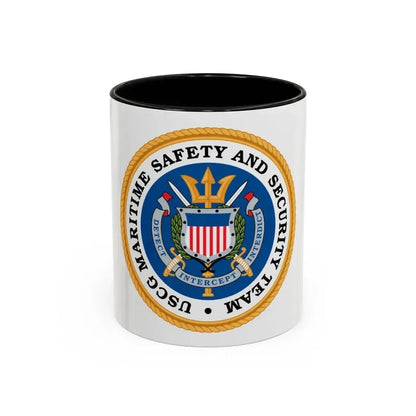 CG Maritime Safety & Security Team (U.S. Coast Guard) Accent Coffee Mug 11oz Black - Go Mug Yourself