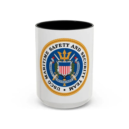 CG Maritime Safety & Security Team (U.S. Coast Guard) Accent Coffee Mug 15oz Black - Go Mug Yourself