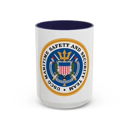 CG Maritime Safety & Security Team (U.S. Coast Guard) Accent Coffee Mug 15oz Navy - Go Mug Yourself
