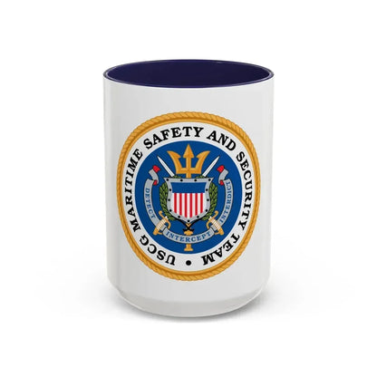 CG Maritime Safety & Security Team (U.S. Coast Guard) Accent Coffee Mug 15oz Navy - Go Mug Yourself