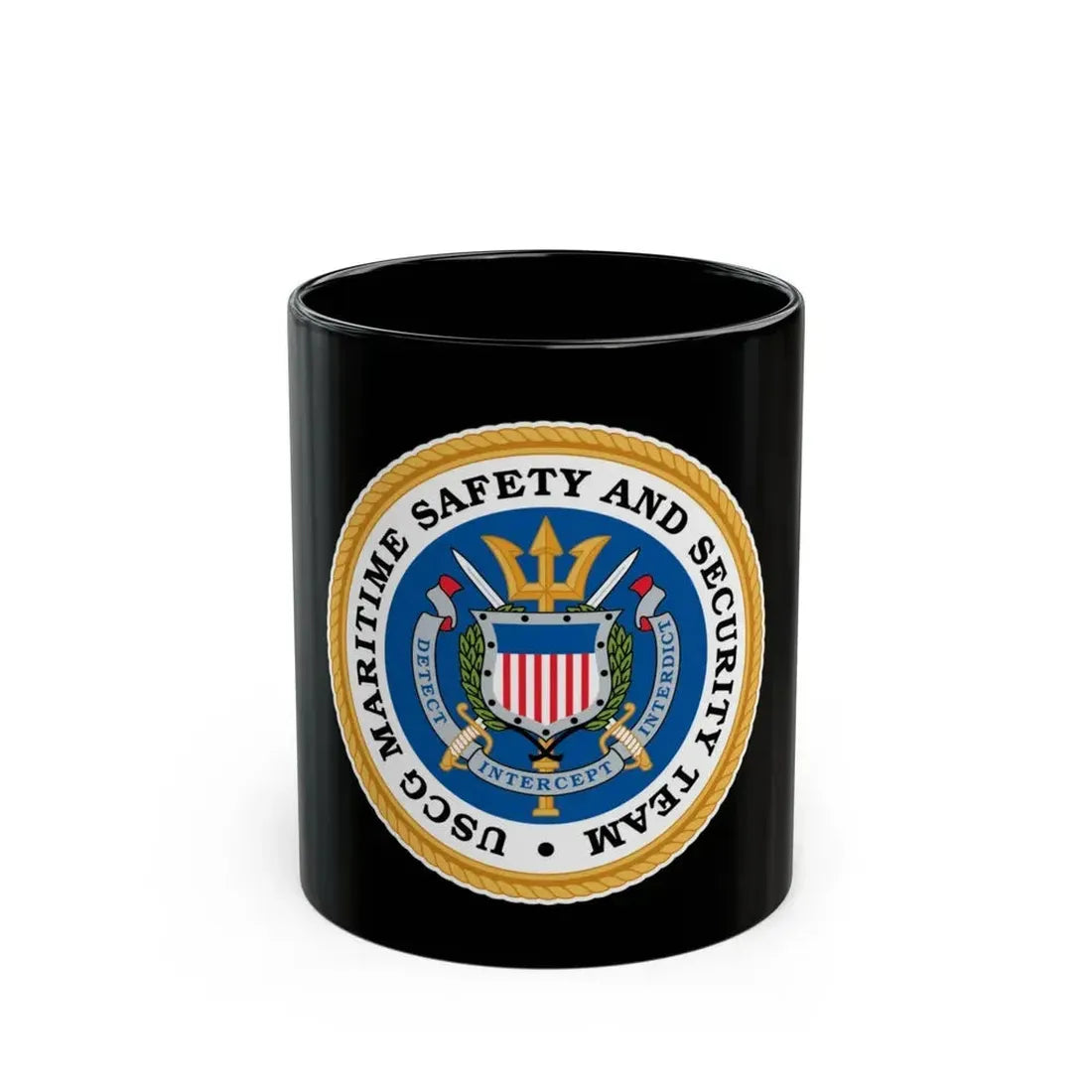 CG Maritime Safety & Security Team (U.S. Coast Guard) Black Coffee Mug 11oz - Go Mug Yourself