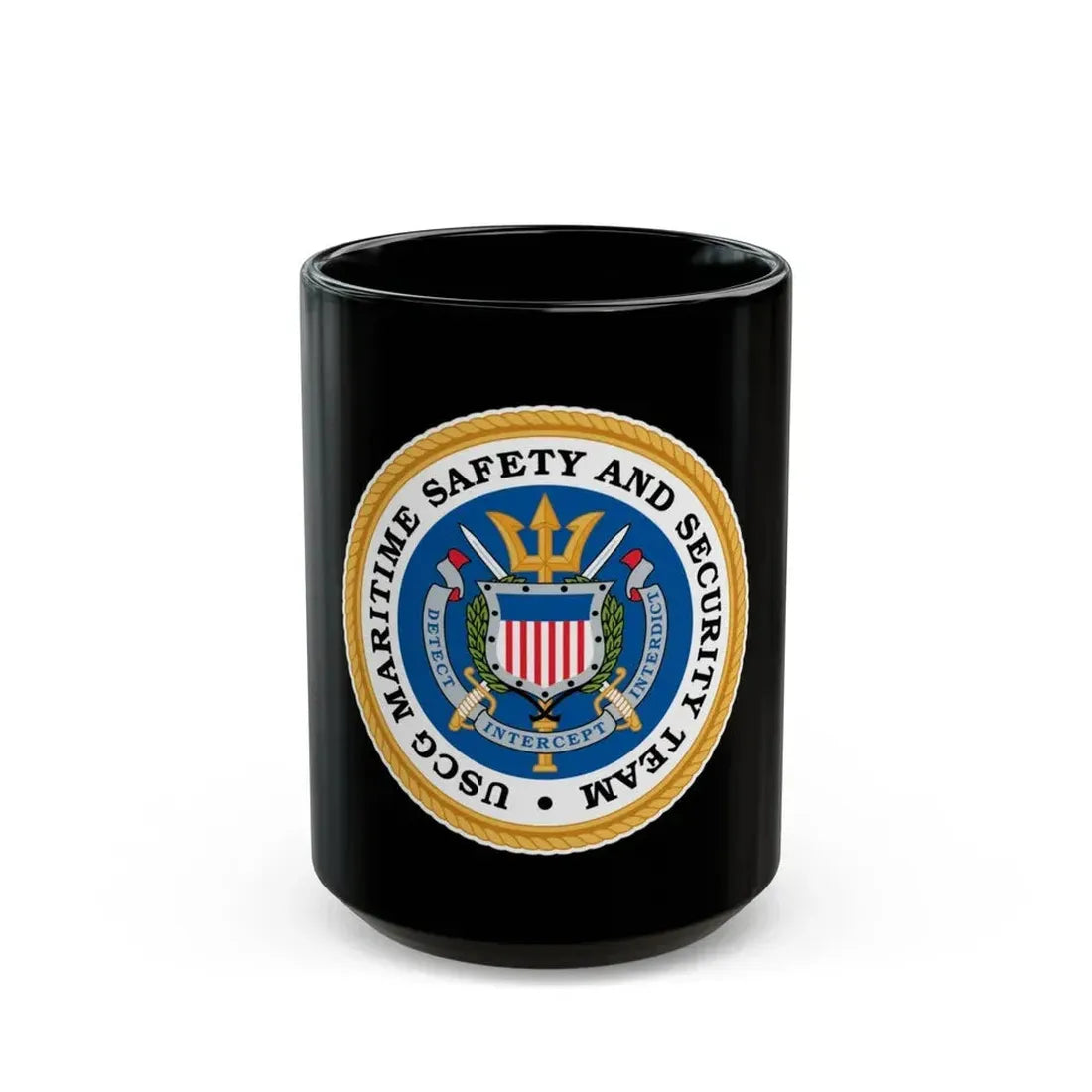 CG Maritime Safety & Security Team (U.S. Coast Guard) Black Coffee Mug 15oz - Go Mug Yourself