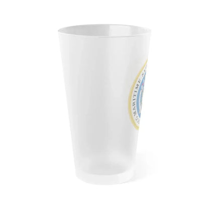 CG Maritime Safety & Security Team (U.S. Coast Guard) Frosted Pint Glass 16oz - Go Mug Yourself