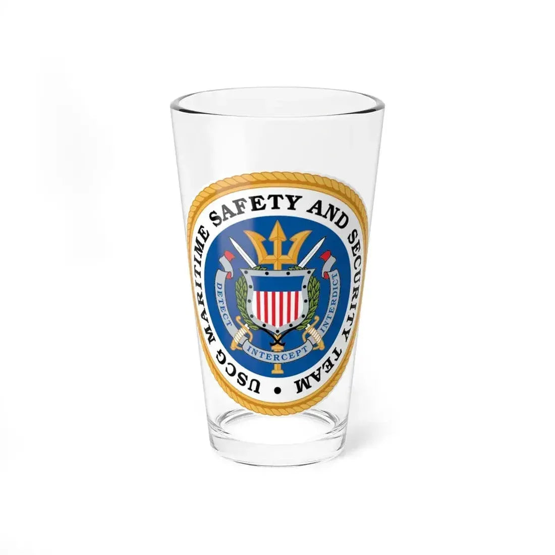 CG Maritime Safety & Security Team (U.S. Coast Guard) Pint Glass 16oz 16oz - Go Mug Yourself