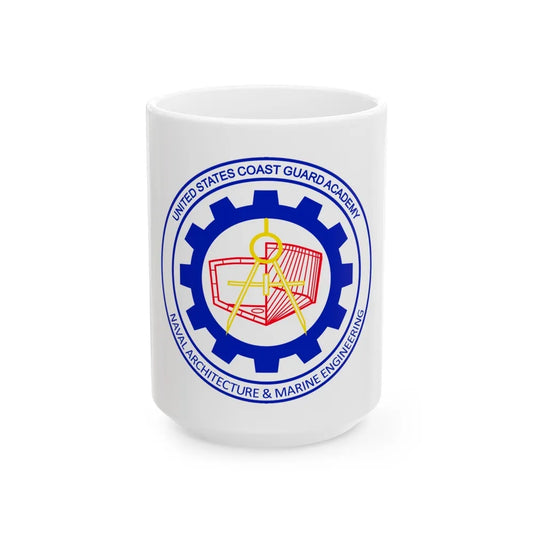 CG Naval Architecture & Marine Eng (U.S. Coast Guard) White Coffee Mug-15oz-Go Mug Yourself