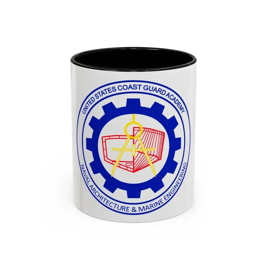 CG Naval Architecture & Marine Eng (U.S. Coast Guard) Accent Coffee Mug 11oz Black - Go Mug Yourself