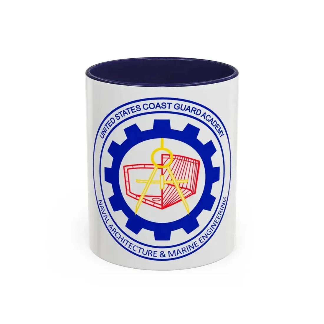 CG Naval Architecture & Marine Eng (U.S. Coast Guard) Accent Coffee Mug 11oz Navy - Go Mug Yourself