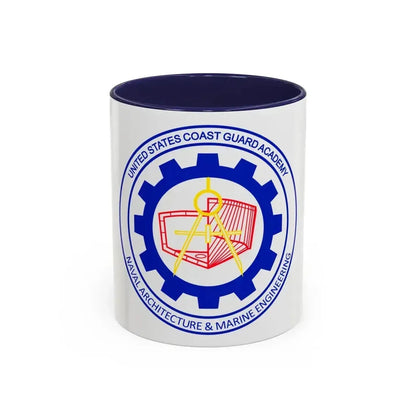 CG Naval Architecture & Marine Eng (U.S. Coast Guard) Accent Coffee Mug 11oz Navy - Go Mug Yourself