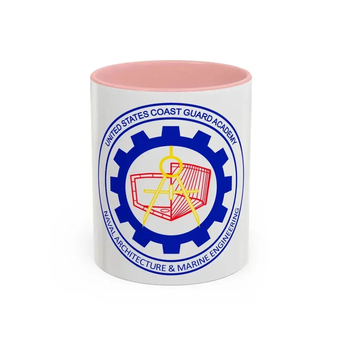 CG Naval Architecture & Marine Eng (U.S. Coast Guard) Accent Coffee Mug 11oz Pink - Go Mug Yourself