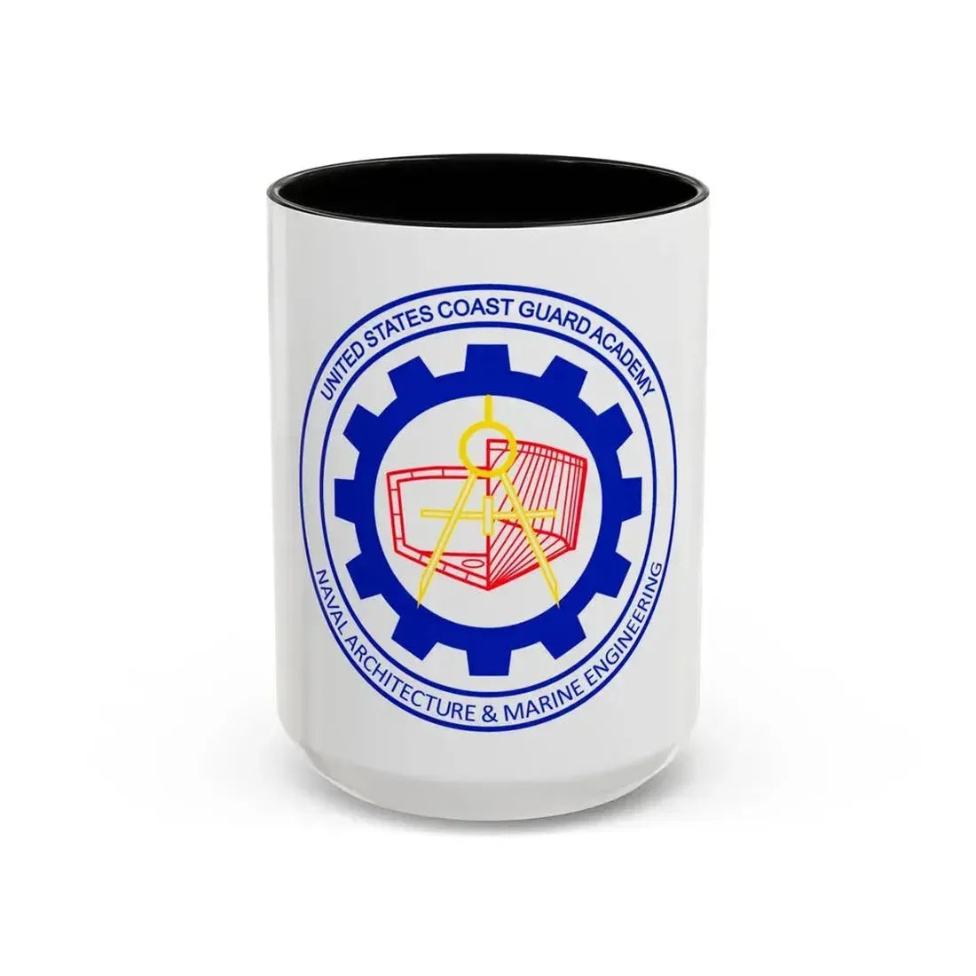 CG Naval Architecture & Marine Eng (U.S. Coast Guard) Accent Coffee Mug 15oz Black - Go Mug Yourself