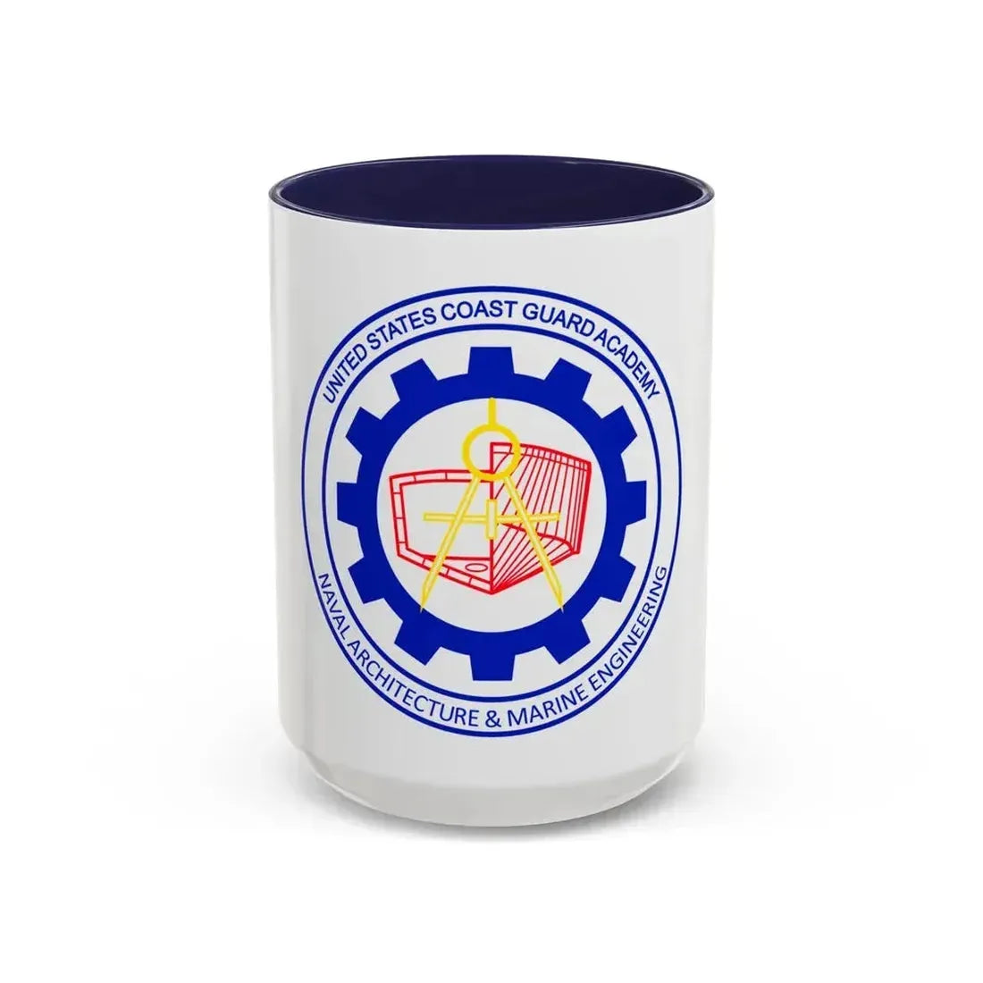 CG Naval Architecture & Marine Eng (U.S. Coast Guard) Accent Coffee Mug 15oz Navy - Go Mug Yourself