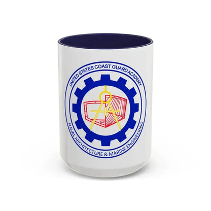CG Naval Architecture & Marine Eng (U.S. Coast Guard) Accent Coffee Mug 15oz Navy - Go Mug Yourself