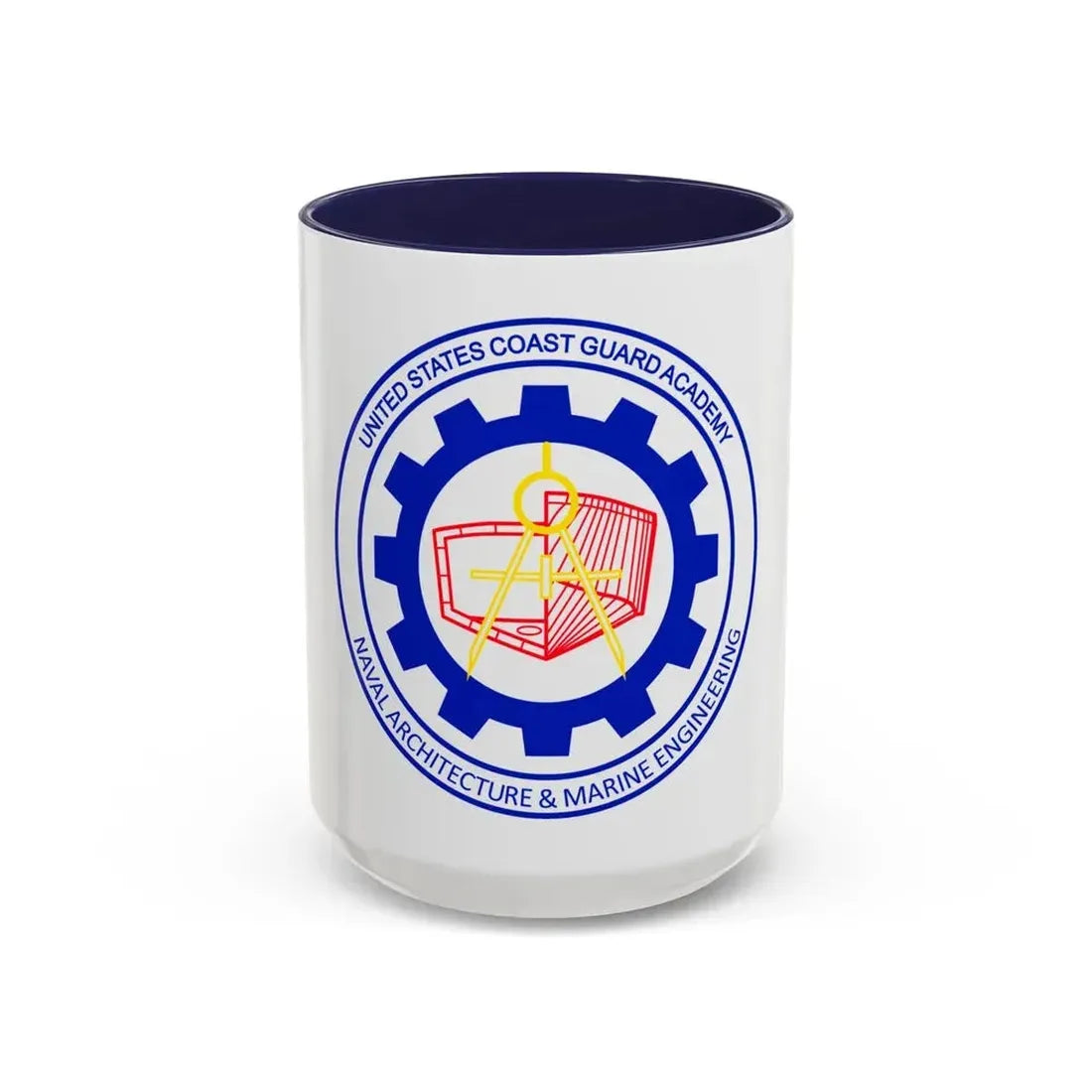 CG Naval Architecture & Marine Eng (U.S. Coast Guard) Accent Coffee Mug 15oz Navy - Go Mug Yourself