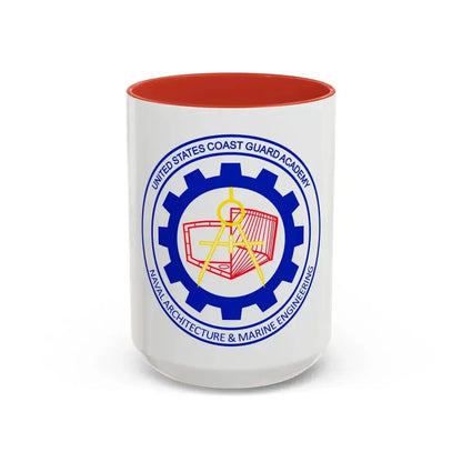 CG Naval Architecture & Marine Eng (U.S. Coast Guard) Accent Coffee Mug 15oz Red - Go Mug Yourself