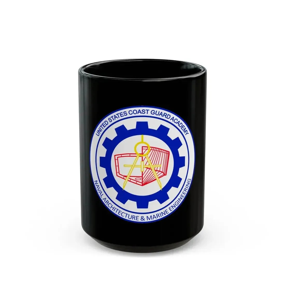 CG Naval Architecture & Marine Eng (U.S. Coast Guard) Black Coffee Mug 15oz - Go Mug Yourself