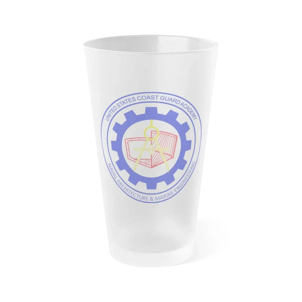 CG Naval Architecture & Marine Eng (U.S. Coast Guard) Frosted Pint Glass 16oz Default Title - Go Mug Yourself