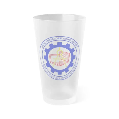 CG Naval Architecture & Marine Eng (U.S. Coast Guard) Frosted Pint Glass 16oz Default Title - Go Mug Yourself