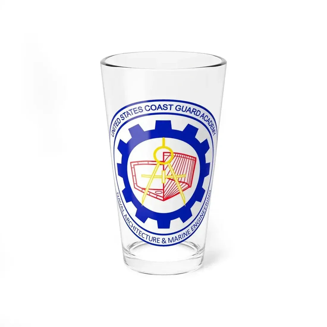 CG Naval Architecture & Marine Eng (U.S. Coast Guard) Pint Glass 16oz 16oz - Go Mug Yourself