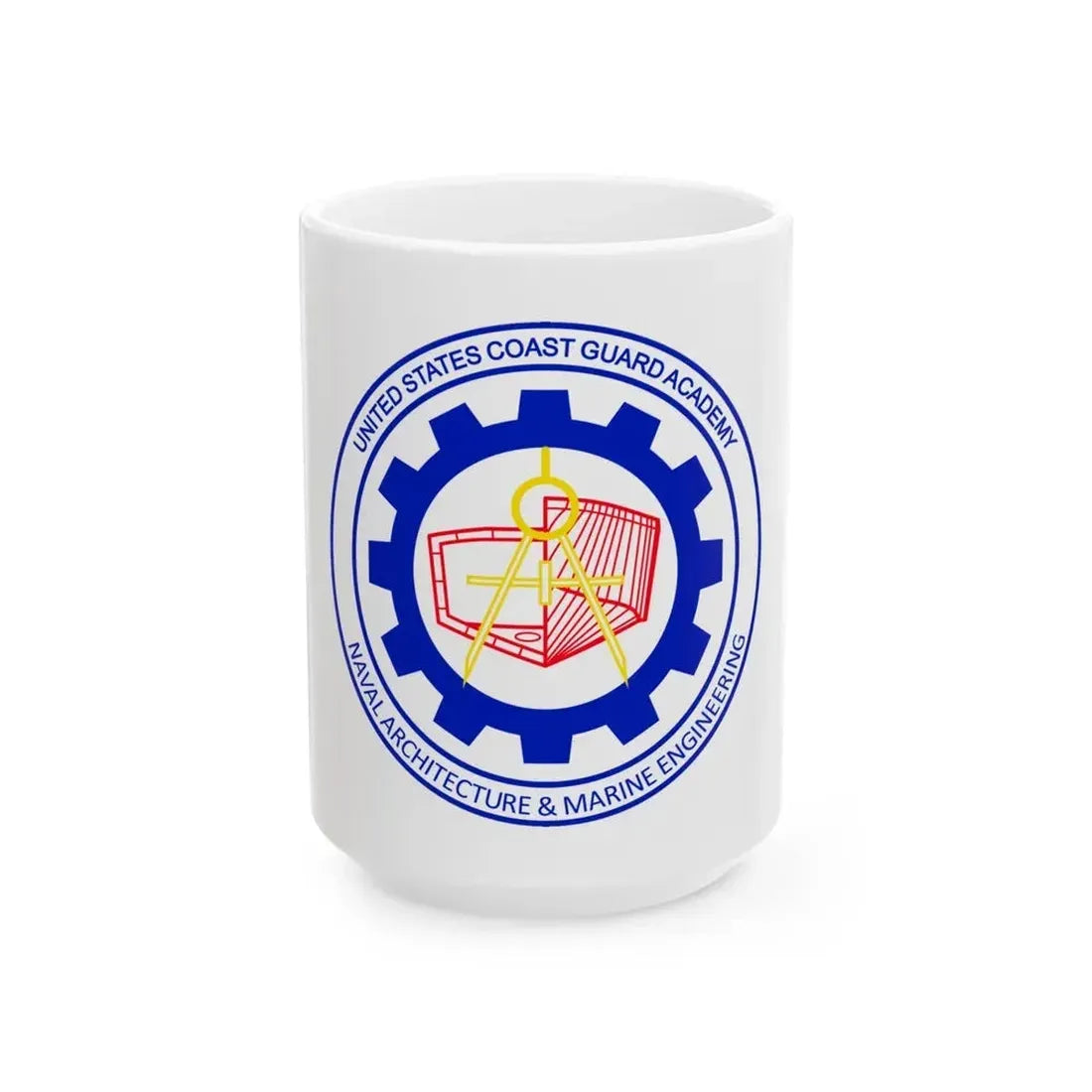 CG Naval Architecture & Marine Eng (U.S. Coast Guard) White Coffee Mug 15oz - Go Mug Yourself
