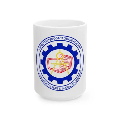 CG Naval Architecture & Marine Eng (U.S. Coast Guard) White Coffee Mug 15oz - Go Mug Yourself