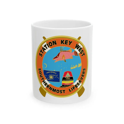 CG Station Key West (U.S. Coast Guard) White Coffee Mug-11oz-Go Mug Yourself