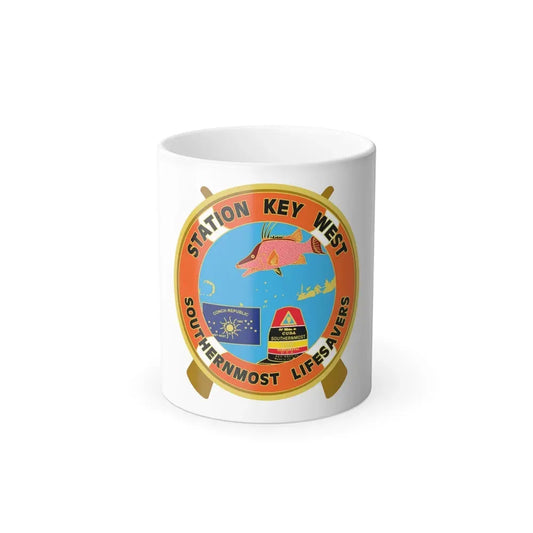 CG Station Key West (U.S. Coast Guard) Color Changing Coffee Mug 11oz - Go Mug Yourself