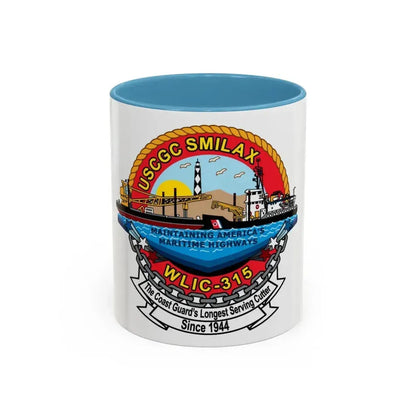 CGC Smilax WLIC   315 (U.S. Coast Guard) Accent Coffee Mug 11oz Light Blue - Go Mug Yourself