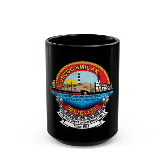 CGC Smilax WLIC   315 (U.S. Coast Guard) Black Coffee Mug 15oz - Go Mug Yourself