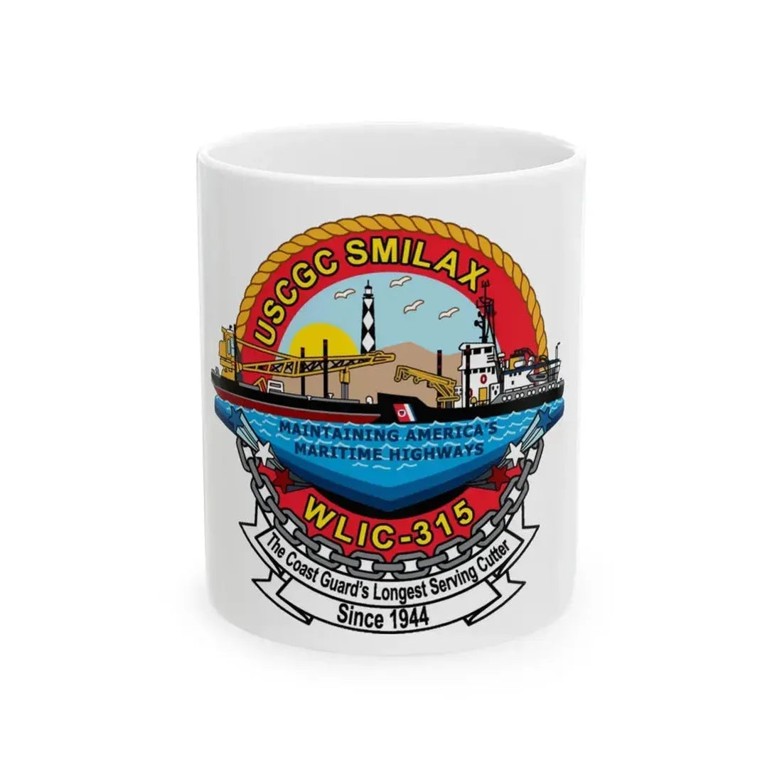 CGC Smilax WLIC   315 (U.S. Coast Guard) White Coffee Mug 11oz - Go Mug Yourself