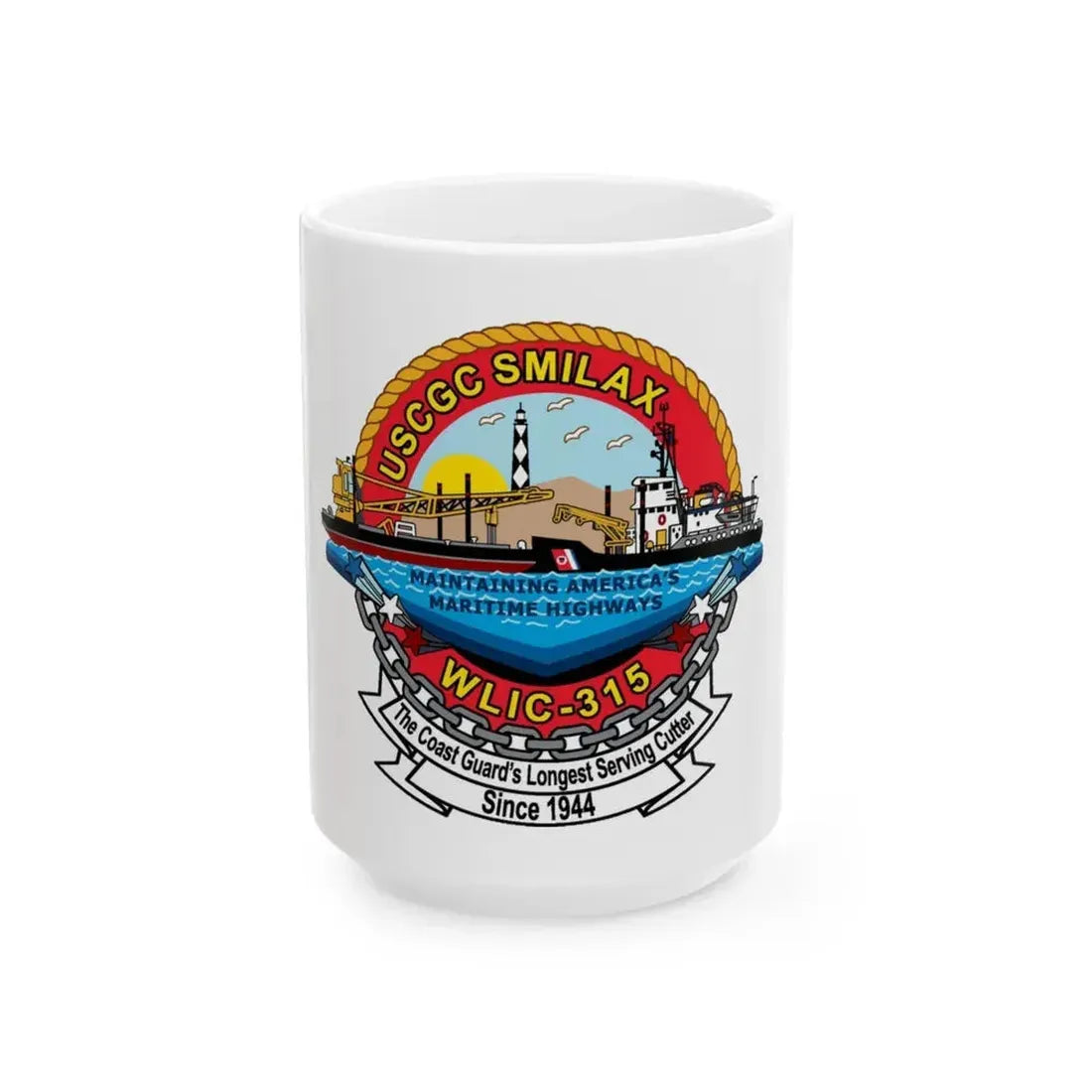 CGC Smilax WLIC   315 (U.S. Coast Guard) White Coffee Mug 15oz - Go Mug Yourself