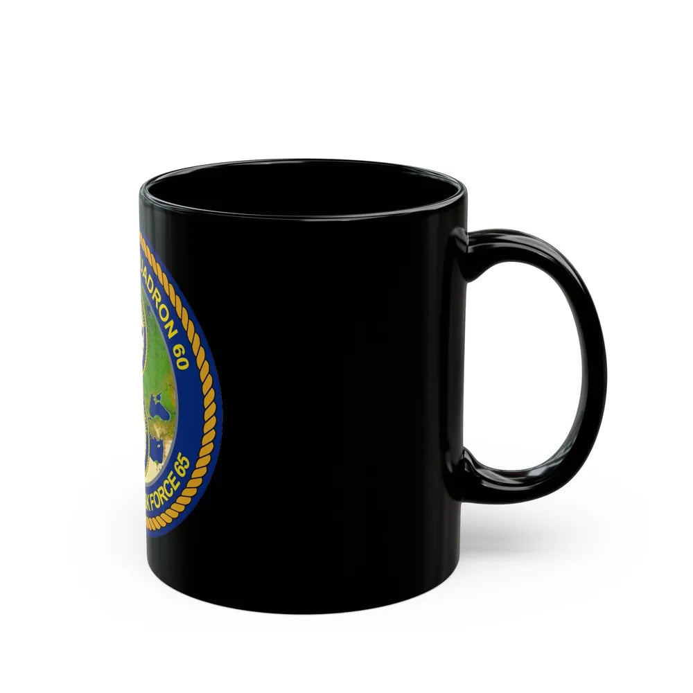 CGLO DESRON 60 CTF 65 Destroyer Squadron 60 and Command Task Force 65 Rota Spain (U.S. Navy) Black Coffee Mug-Go Mug Yourself