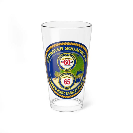 CGLO DESRON 60 CTF 65 Destroyer Squadron 60 and Command Task Force 65 Rota Spain (U.S. Navy) Pint Glass 16oz-16oz-Go Mug Yourself