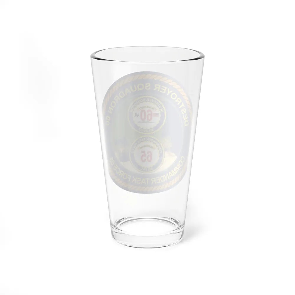 CGLO DESRON 60 CTF 65 Destroyer Squadron 60 and Command Task Force 65 Rota Spain (U.S. Navy) Pint Glass 16oz-Go Mug Yourself