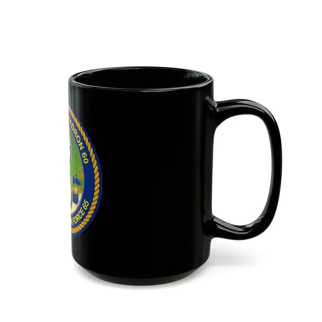 CGLO DESRON 60 CTF 65 Destroyer Squadron 60 and Command Task Force 65 Rota Spain (U.S. Navy) Black Coffee Mug - Go Mug Yourself