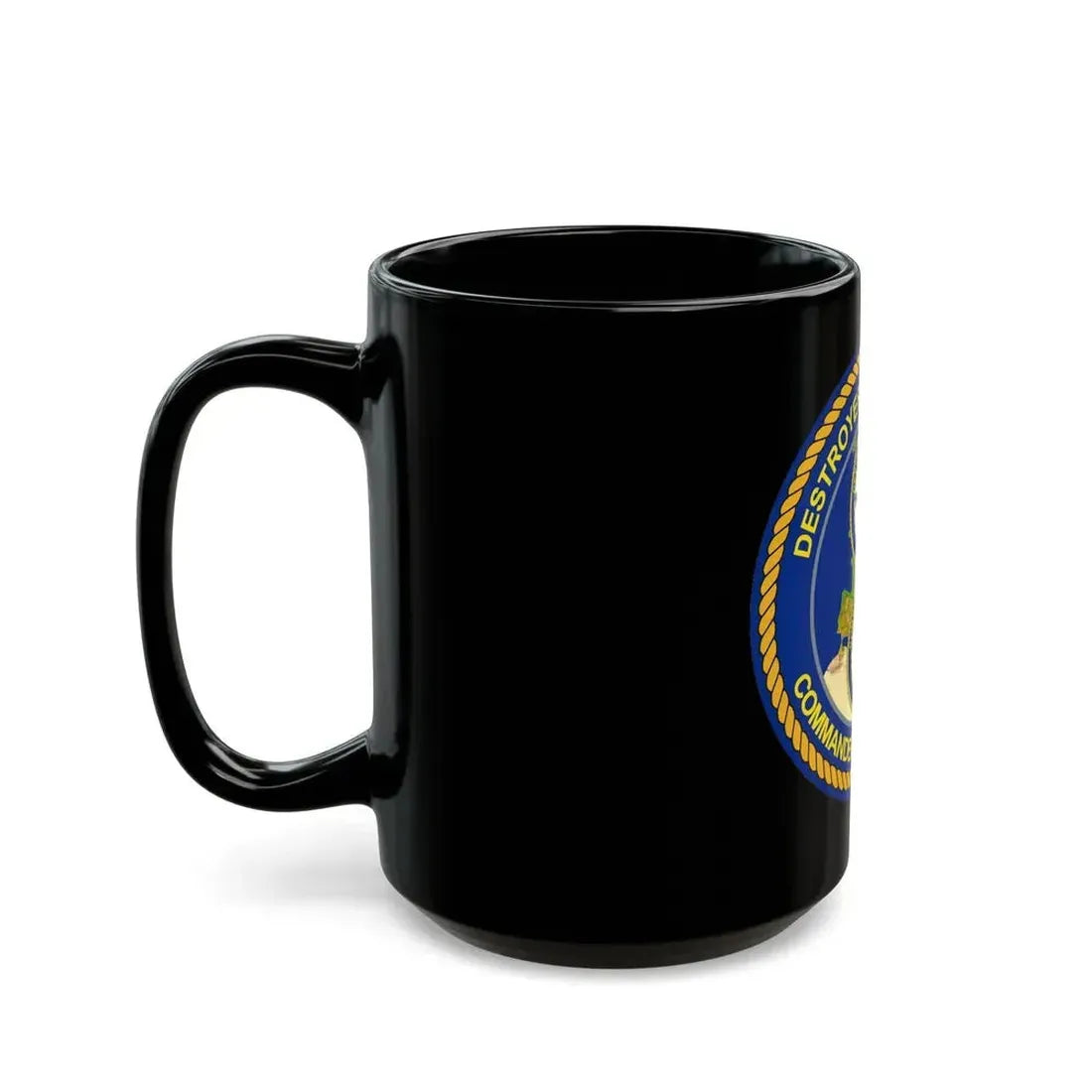CGLO DESRON 60 CTF 65 Destroyer Squadron 60 and Command Task Force 65 Rota Spain (U.S. Navy) Black Coffee Mug - Go Mug Yourself