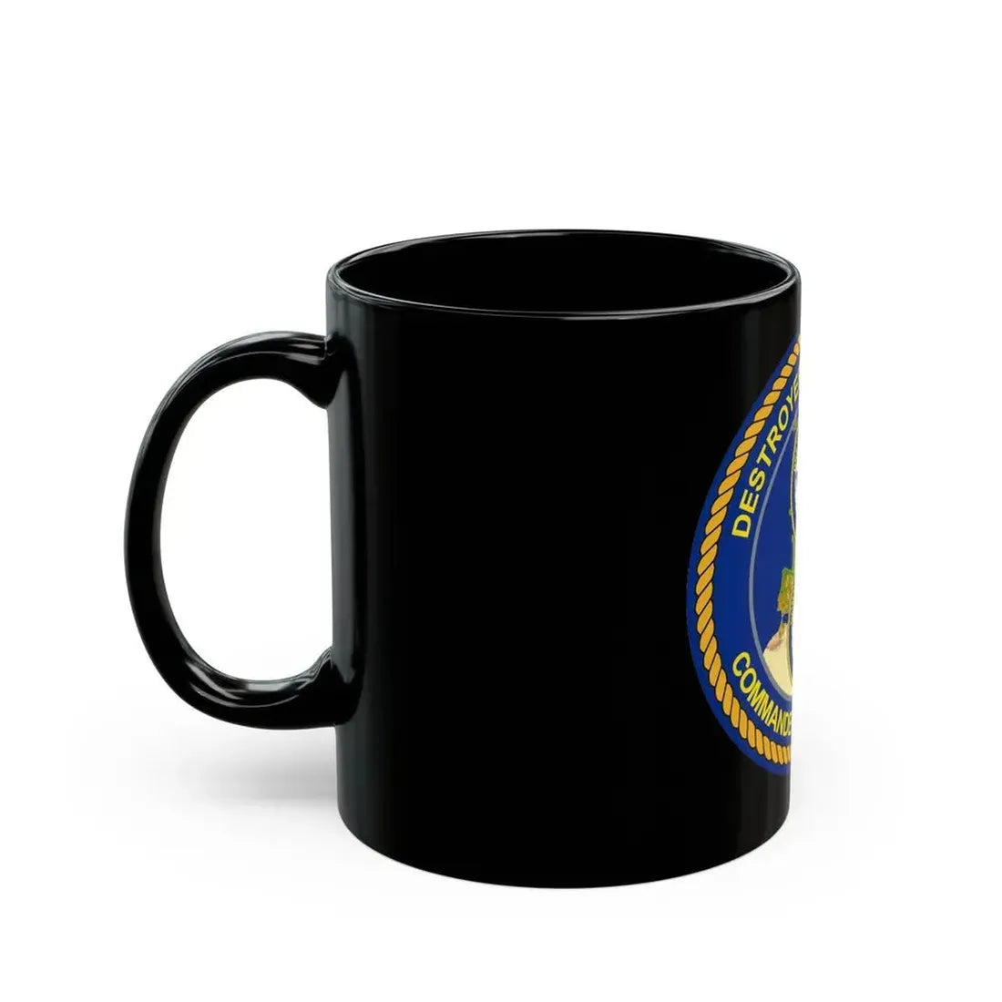 CGLO DESRON 60 CTF 65 Destroyer Squadron 60 and Command Task Force 65 Rota Spain (U.S. Navy) Black Coffee Mug - Go Mug Yourself