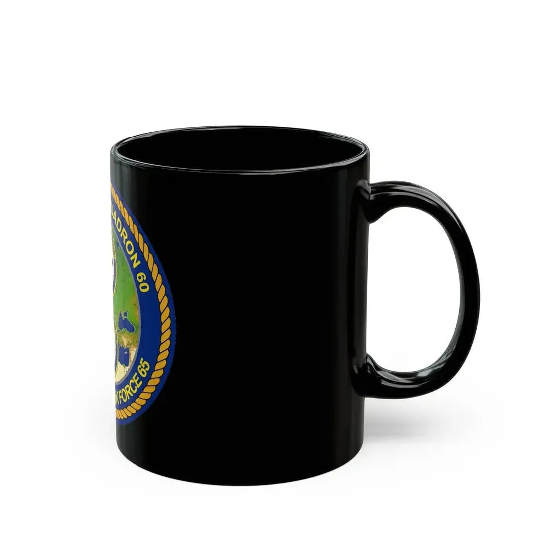 CGLO DESRON 60 CTF 65 Destroyer Squadron 60 and Command Task Force 65 Rota Spain (U.S. Navy) Black Coffee Mug - Go Mug Yourself