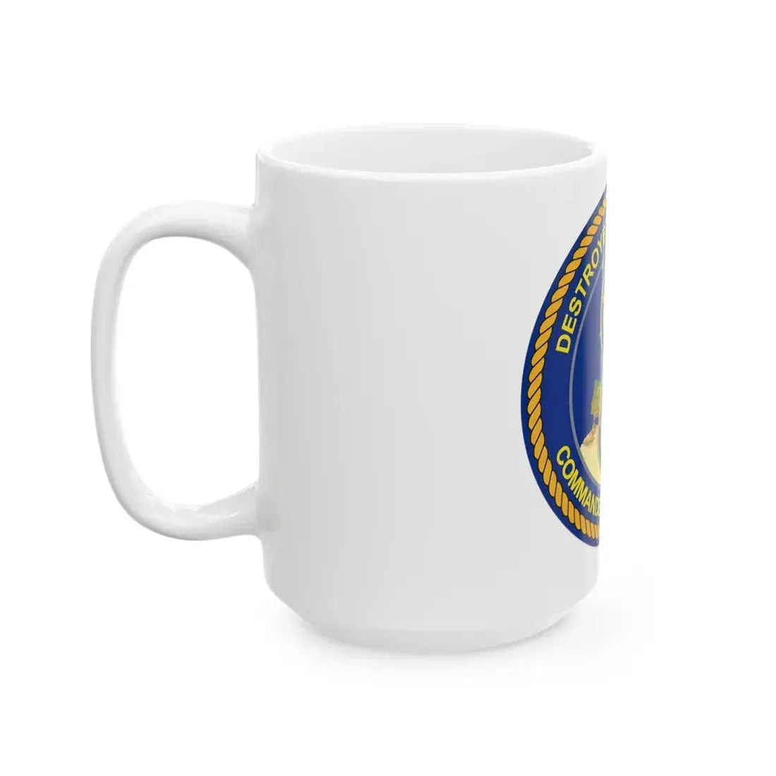 CGLO DESRON 60 CTF 65 Destroyer Squadron 60 and Command Task Force 65 Rota Spain (U.S. Navy) White Coffee Mug - Go Mug Yourself