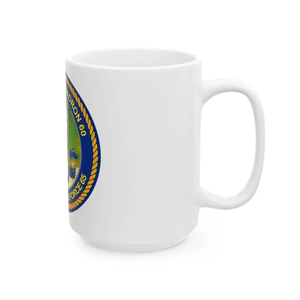CGLO DESRON 60 CTF 65 Destroyer Squadron 60 and Command Task Force 65 Rota Spain (U.S. Navy) White Coffee Mug - Go Mug Yourself
