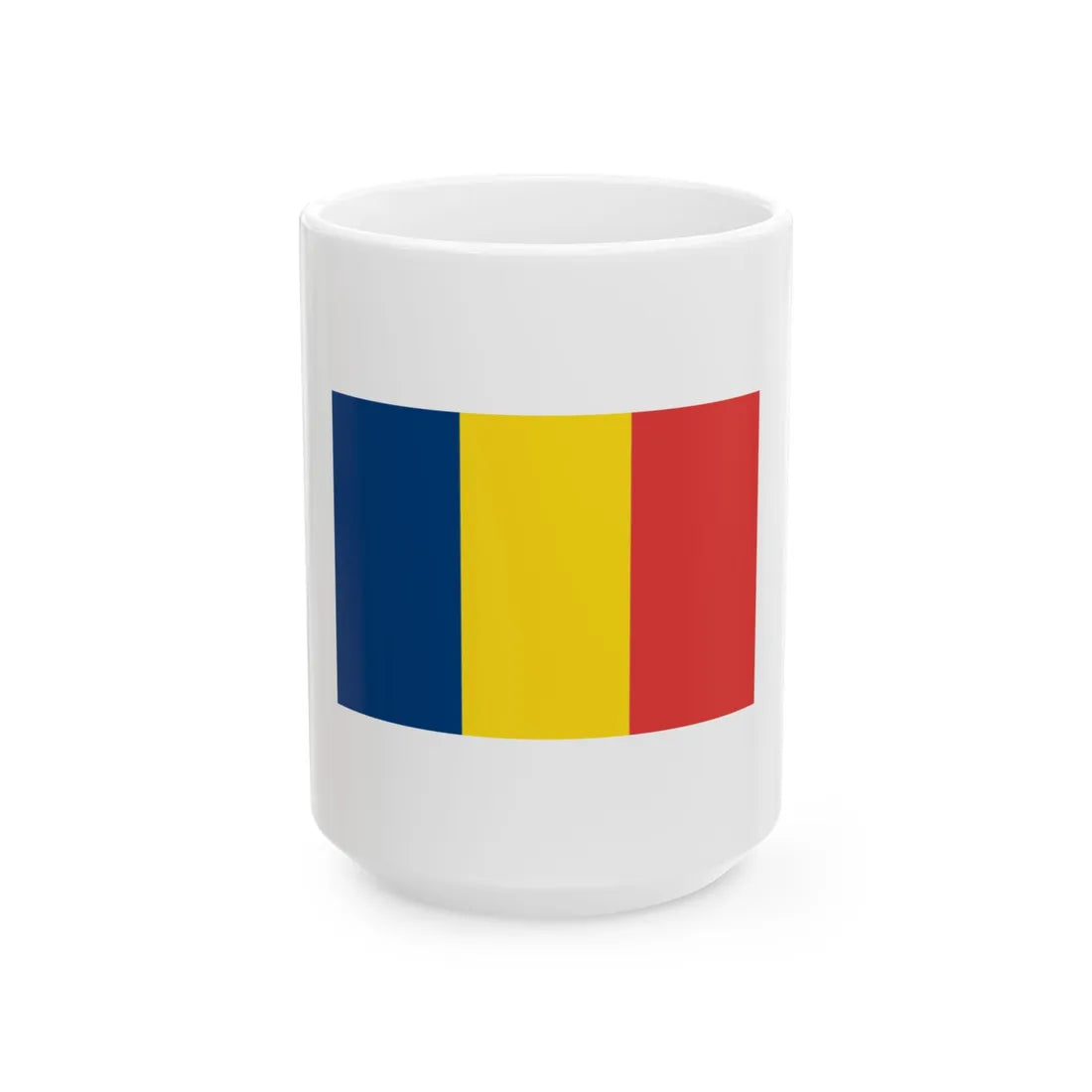 Chad 67239 - The Noun Project (Chad) White Coffee Mug 15oz - Go Mug Yourself