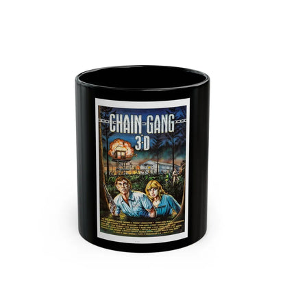 CHAIN GANG 1984 Movie Poster - Black Coffee Mug-11oz-Go Mug Yourself